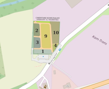 Obraz przedstawiający Cmentarz ul.Wałbrzyska