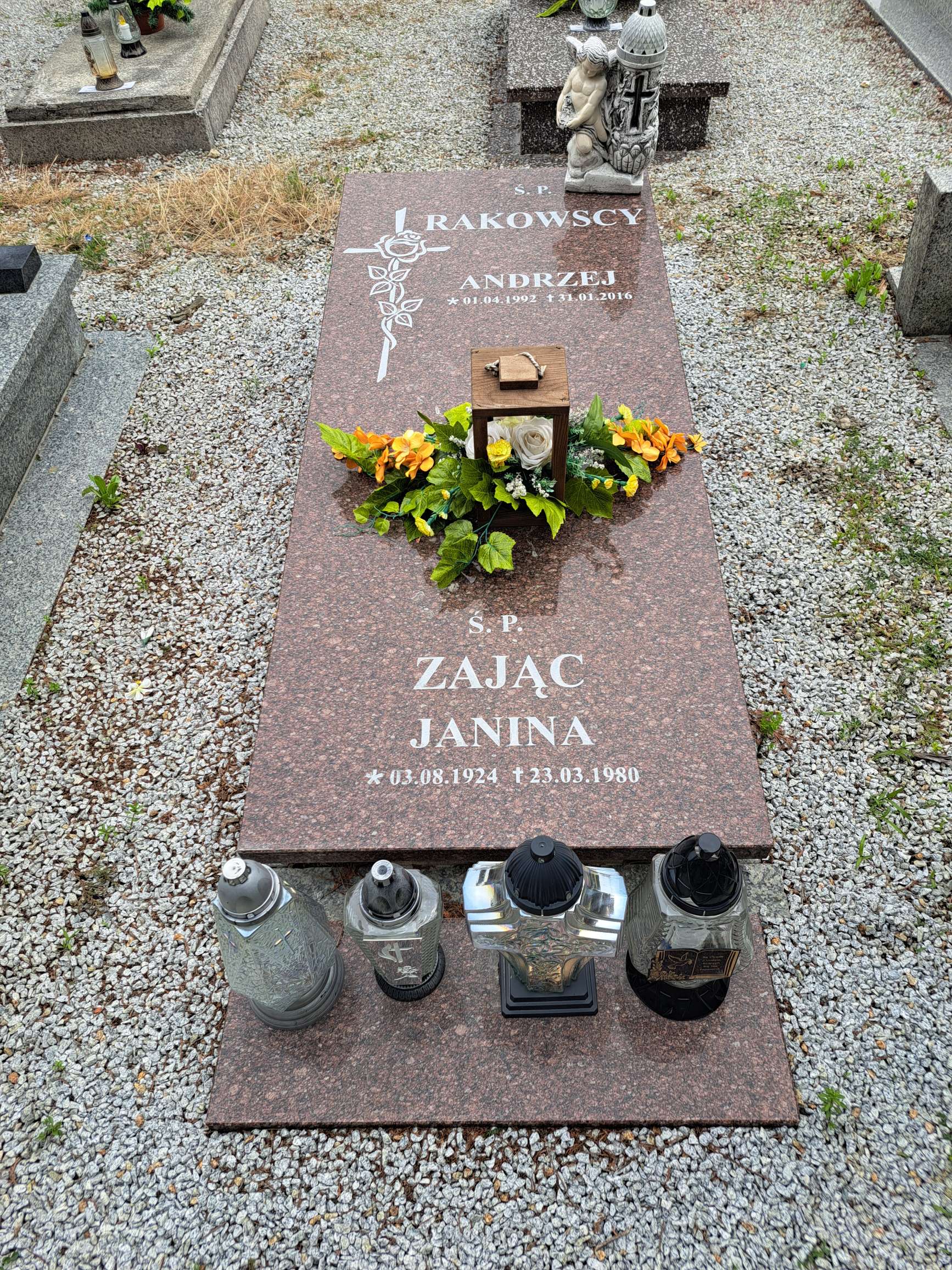 Andrzej Rakowski 1992 Strzegom - Grobonet - Wyszukiwarka osób pochowanych