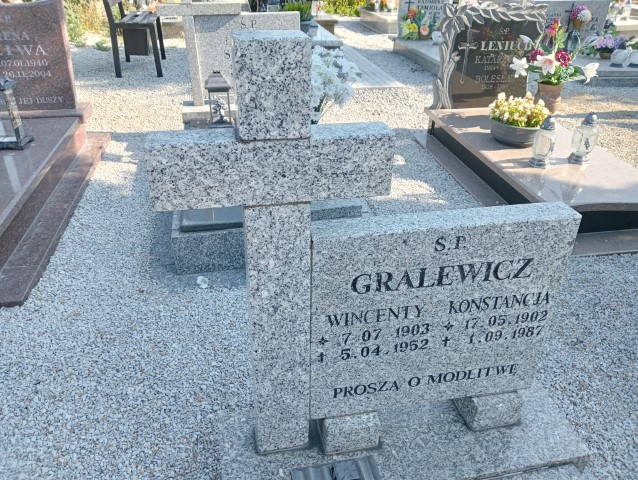 Wincenty Gralewicz 1903 Strzegom - Grobonet - Wyszukiwarka osób pochowanych